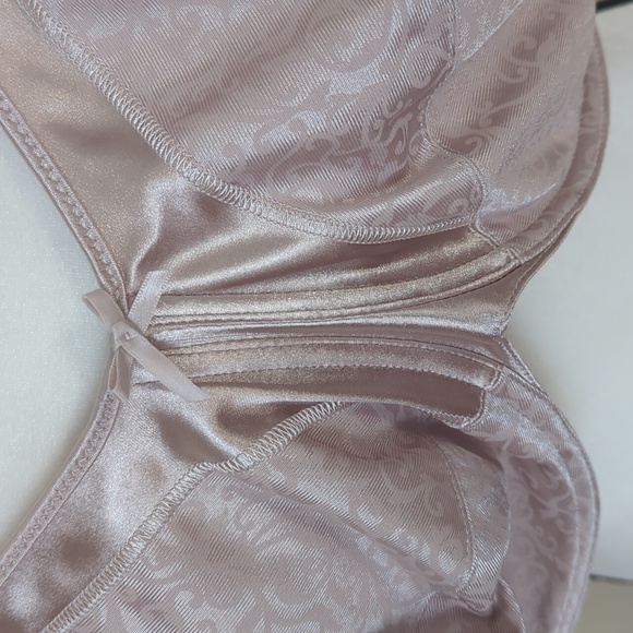 Bali Satin Tracings Full Coverage Underwire Minimizer Bra 48D Light Rose - Picture 13 of 14